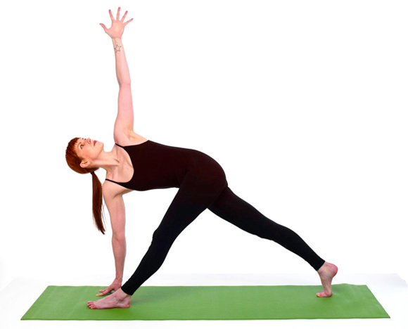 Revolved triangle pose